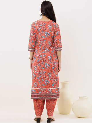 Rozana Adab Set Of Kurta Pants Dupatta