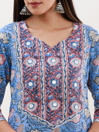 Rozana Madhu Set Of Kurta Palazzo Dupatta