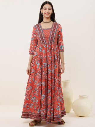 Fiza Lamha Long Flared Dress