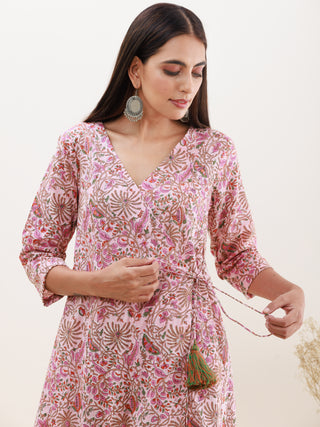 Rozana Sanjana Angrakha Kurta With Pockets