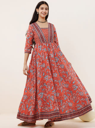 Fiza Lamha Long Flared Dress