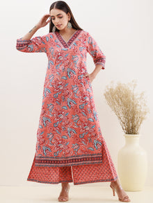 Rozana Aaina Set Of Kurta Palazzo Dupatta