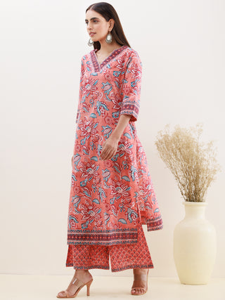Rozana Aaina Set Of Kurta Palazzo Dupatta