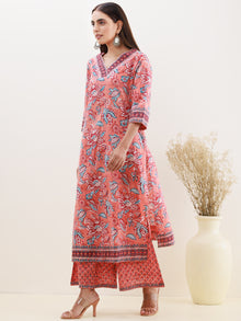 Rozana Aaina Set Of Kurta Palazzo Dupatta