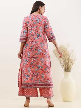 Rozana Aaina Set Of Kurta Palazzo Dupatta