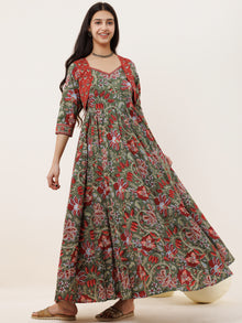 Fiza Neh Long Flared Dress