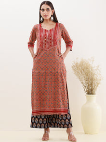 Ajrakh Dia Kurta