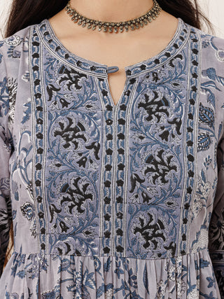 Fiza Riya Long Flared Dress