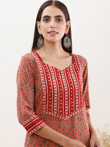 Ajrakh Dia Kurta