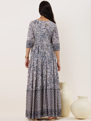 Fiza Riya Long Flared Dress