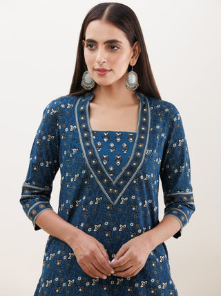 Ajrakh Parizaad Kurta