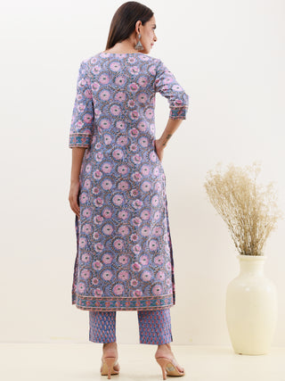 Rozana Gauri Set Of Kurta Pants Dupatta