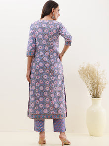 Rozana Gauri Set Of Kurta Pants Dupatta