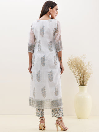 Rozana Tarang Kota Doria Kurta With Lining