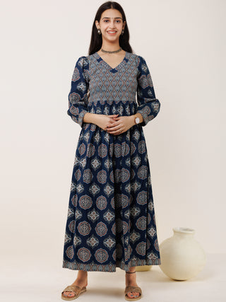 Ajrakh Pari Cotton Dress