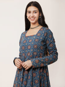 Ajrakh Noor Long Flared Dress