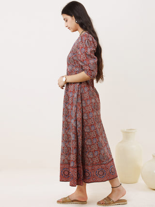 Ajrakh Pia Cotton Dress