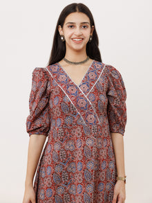 Ajrakh Pia Cotton Dress