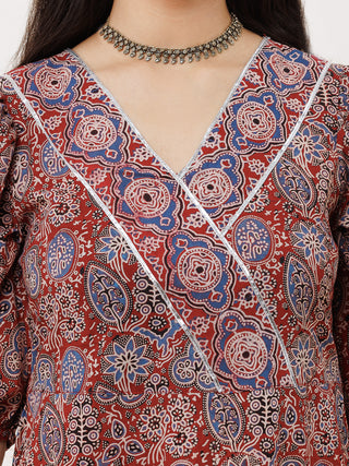 Ajrakh Pia Cotton Dress