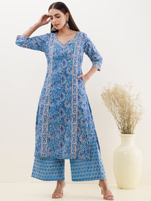 Rozana Anaysa Set Of Kurta Palazzo Dupatta