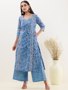 Rozana Anaysa Set Of Kurta Palazzo Dupatta