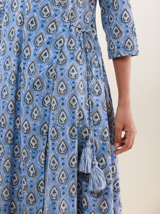 Rozana Charu Set Of Angrakha Kurta Palazzo Dupatta