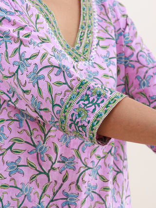 Rozana Asma Set Of Kurta Palazzo Dupatta