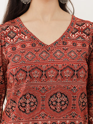 Ajrakh Raimaan Top