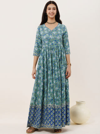Fiza Aisha Long Flared Dress