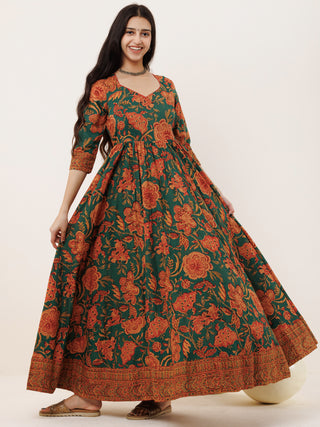 Fiza Manal Long Flared Dress