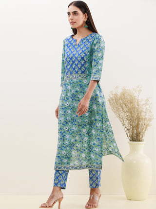 Rozana Sameera Set Of Kurta Pants Dupatta