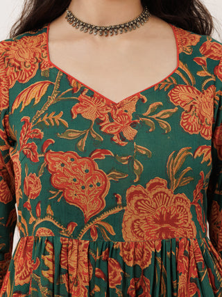 Fiza Manal Long Flared Dress