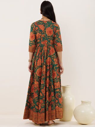 Fiza Manal Long Flared Dress