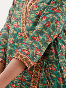Rozana Diva Set Of Angrakha Kurta Pants Kota Doria Dupatta