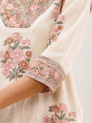 Rozana Alia Cotton Dobby Kurta