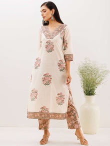 Rozana Alia Set Of Kurta Salwar Pants Dupatta