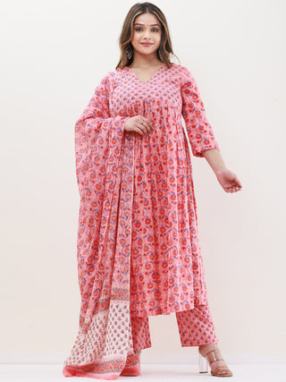 Gazal Mehak Set Of Anarkali Pants Dupatta