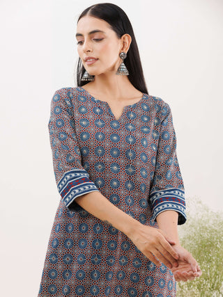 Ajrakh Raina Kurta