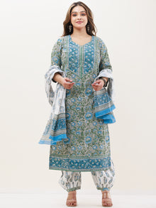 Gazal Sejal Set Of Kurta Pants Dupatta