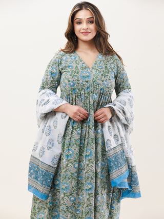 Gazal Anaya Set Of Anarkali Pants Dupatta