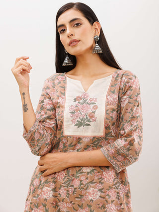 Rozana Naina Cotton Dobby Kurta