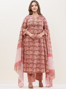 Gazal Rasiya Set Of A Line Kurta Pants Dupatta