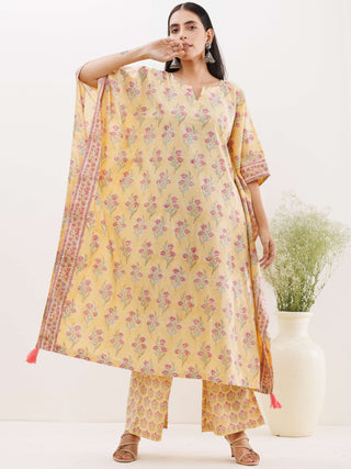 Sukoon Fiza Kaftan Co-ord Set