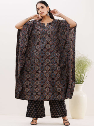 Sukoon Parizaad Ajrakh Kaftan Co-ord Set