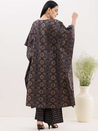 Sukoon Parizaad Ajrakh Kaftan Co-ord Set