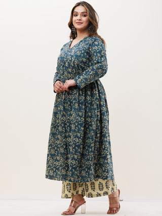 Gazal Tabu Set Of Anarkali Pants Dupatta