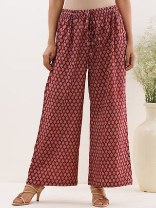 Sukoon Afia Ajrakh Kaftan Co-ord Set