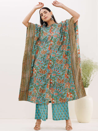 Sukoon Manal Kaftan Co-ord Set