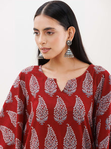 Sukoon Roheen Ajrakh Kaftan Co-ord Set