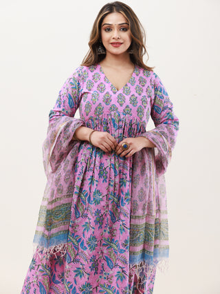 Gazal Aaina Set Of Anarkali Pants Dupatta